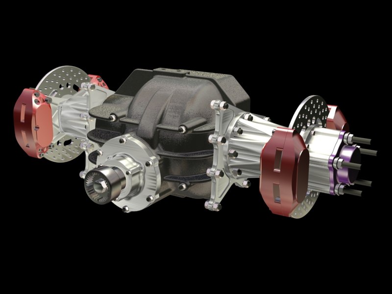 3ds max drag racing rear end